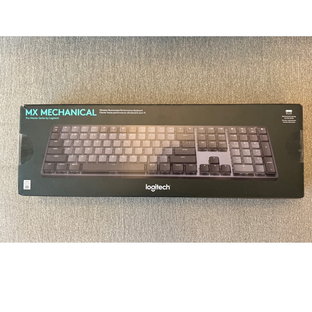 Logitech MX Mechanical Wireless Illuminated Performance Keyboard Graphite Quiet